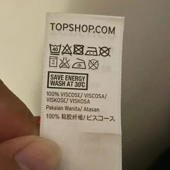 Topshop Cold Flower Shoulder Wrap Top size 6 - Picture 6 of 6